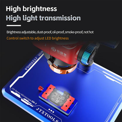 JTX S3 LED Microscope Light Source - 31Pcs High Brightness, Dustproof, USB Charging, Compatible with Monocular/Stereo Microscopes