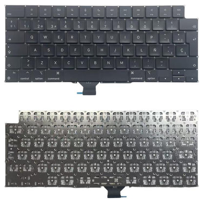 Spanish Keyboard for MacBook Pro 16.2" (A3186) - Big Enter Version, Perfect Replacement for 2024 Model
