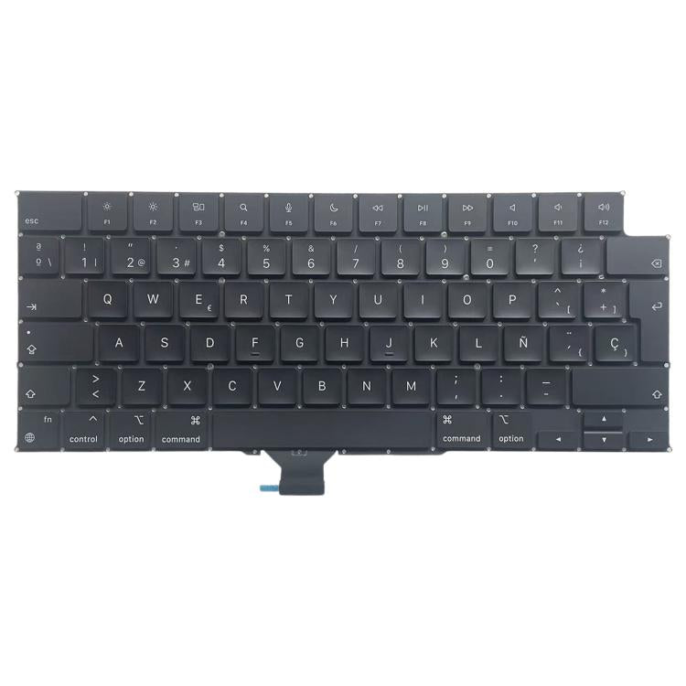 Spanish Keyboard for MacBook Pro 16.2" (A3186) - Big Enter Version, Perfect Replacement for 2024 Model