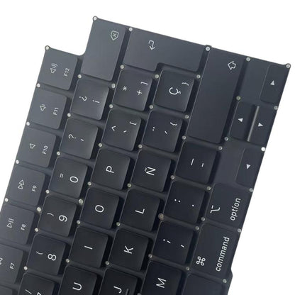 Spanish Keyboard for MacBook Pro 16.2" (A3186) - Big Enter Version, Perfect Replacement for 2024 Model