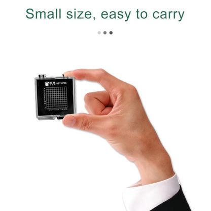 BST-R760 Mini Transparent Anti-Static Chip Storage Box | Self-Adsorbing PS & Silicone | 6x5.3x1cm