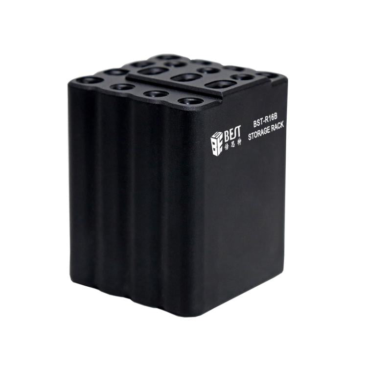 BST-R16B 16-Hole Multi-Function Storage Box for Soldering Iron Tips & Hand Tools, Compact & Safe Design