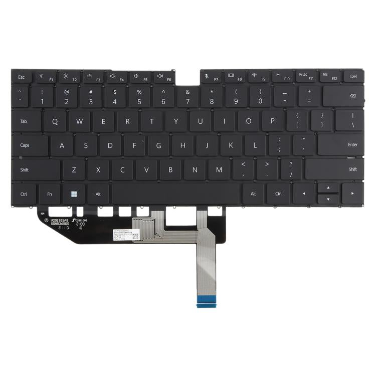 Huawei MateBook X EUL-W19 EUL-W19P EUL-W29P EUL-WX9 US Version Backlit Keyboard Replacement (Black)