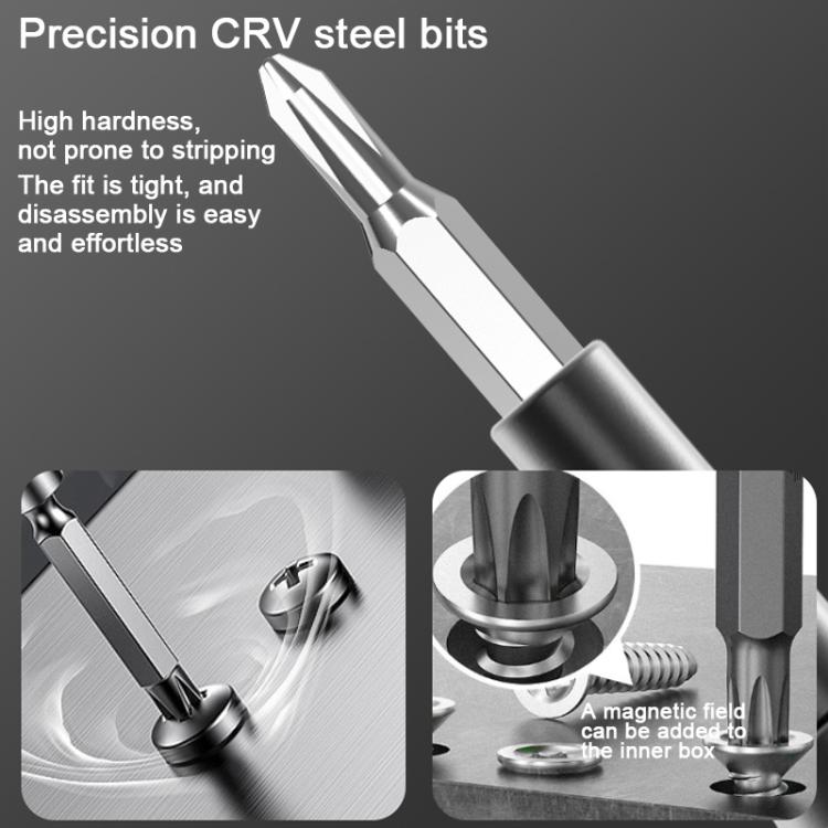 152-in-1 Precision Screwdriver Tool Kit (Black/Green) - Ergonomic Handle, CR-V Steel Bits, Compact Case
