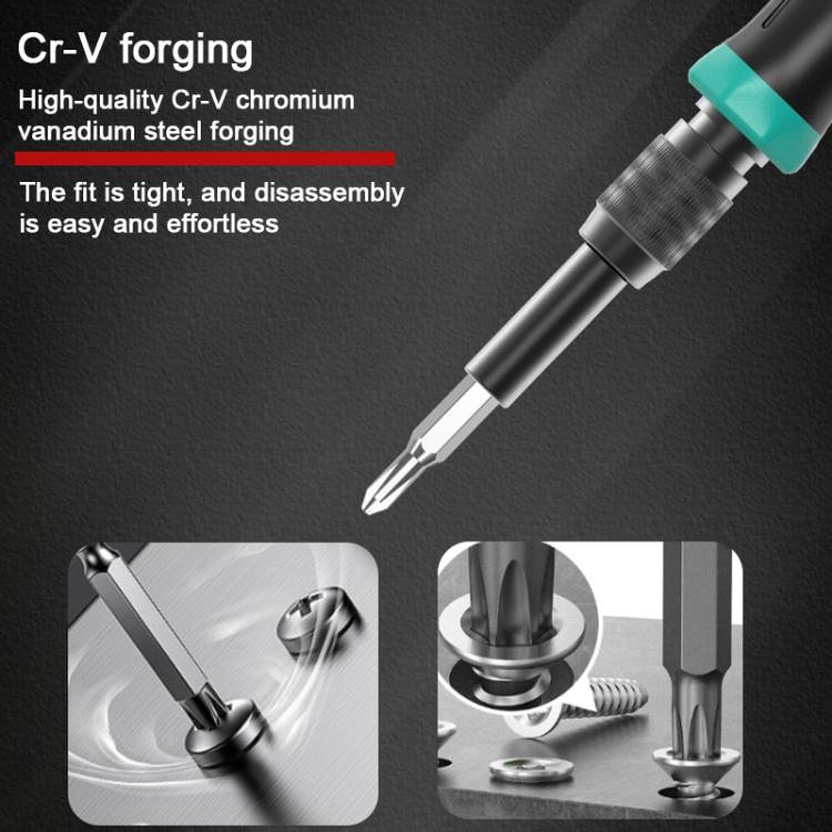 152-in-1 Precision Screwdriver Tool Kit (Black/Green) - Ergonomic Handle, CR-V Steel Bits, Compact Case