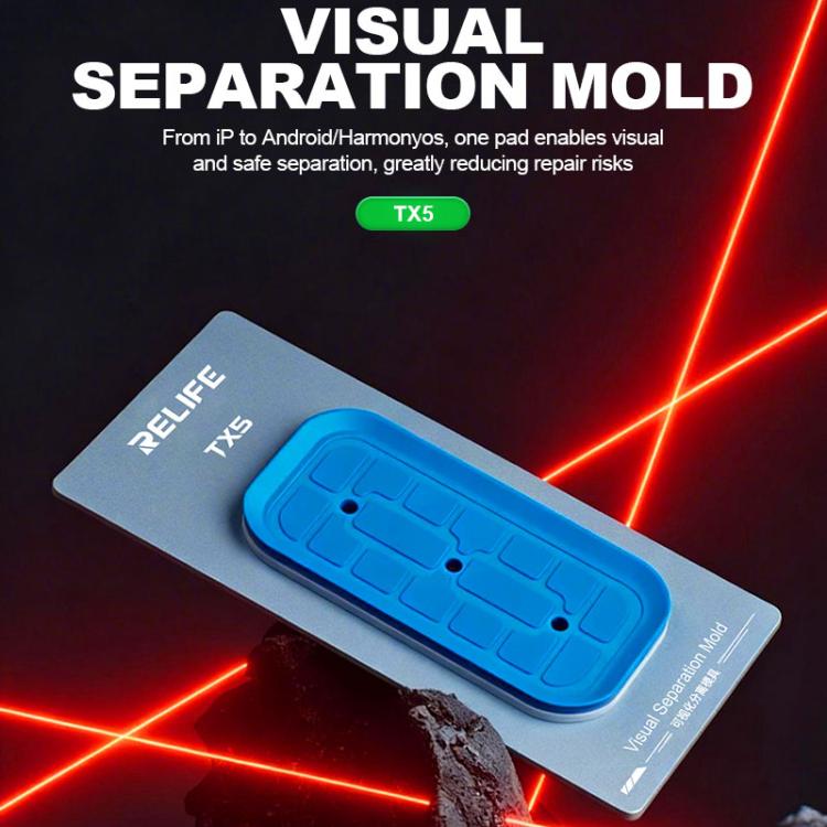 Relife TX5 Visual Separation Mold for iPhone 12-17 Pro Max & Android Phones - Safe, Compatible & Efficient
