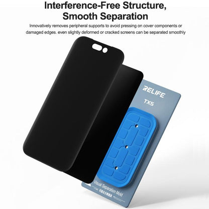 Relife TX5 Visual Separation Mold for iPhone 12-17 Pro Max & Android Phones - Safe, Compatible & Efficient