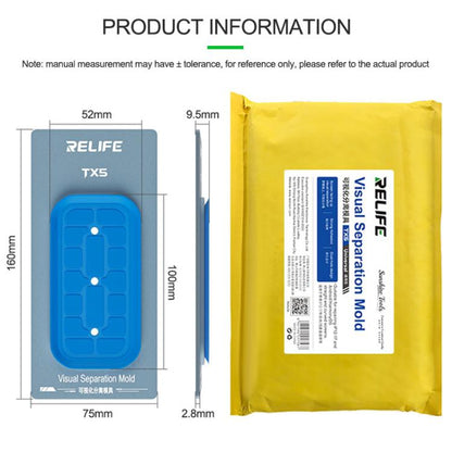 Relife TX5 Visual Separation Mold for iPhone 12-17 Pro Max & Android Phones - Safe, Compatible & Efficient