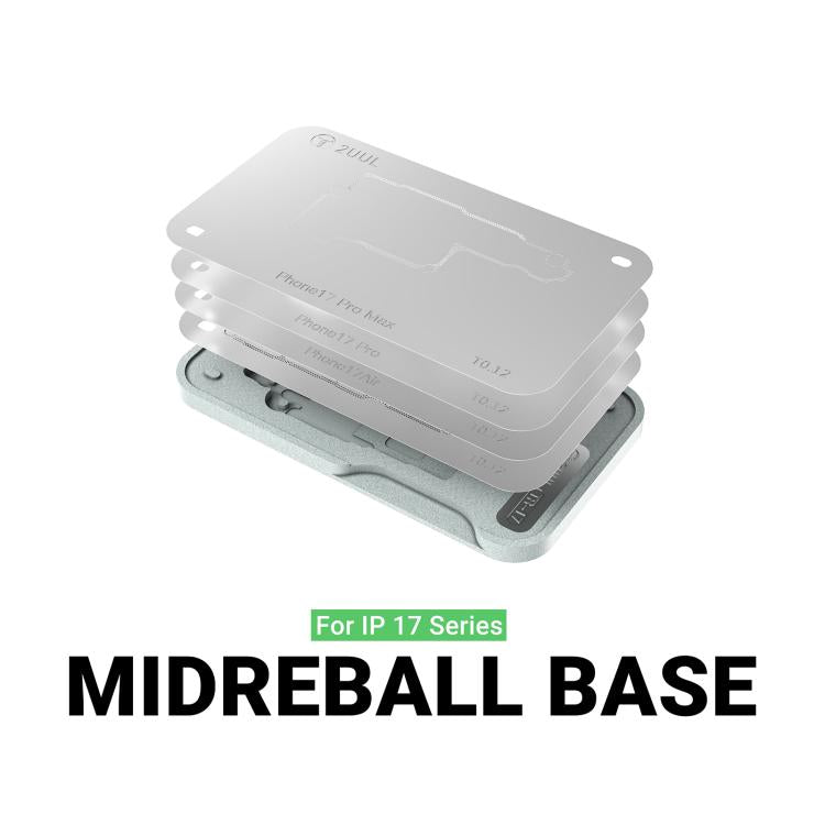 2uul BH40 BGA Reballing Stencil Platform Set for iPhone 17 Series - Mid Layer Alignment & Magnetic Support