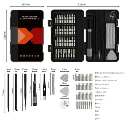 58-in-1 Precision Screwdriver Set for Smartphones, Laptops & Electronics - Durable CR-V Bits with Magnetic Tips