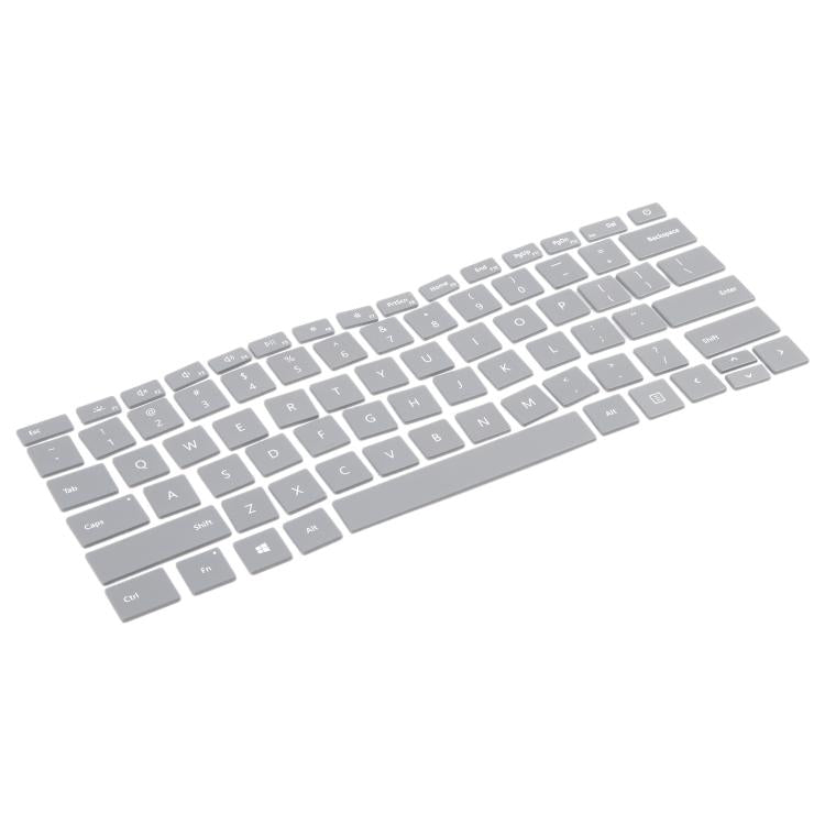 US English Keycaps for Microsoft Surface Laptop 3 / 4 (Silver) - Replace Damaged Caps, Enhance Appearance