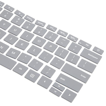 US English Keycaps for Microsoft Surface Laptop 3 / 4 (Silver) - Replace Damaged Caps, Enhance Appearance