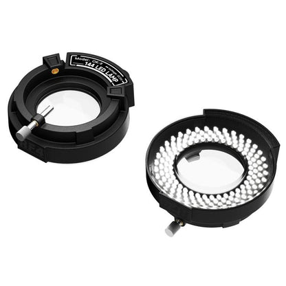 RF4 OK-9 Adjustable LED Ring Light (144pcs) for Binocular/Trinocular Stereo Microscopes - Black, Easy Install