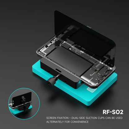 RF4 RF-SO2 Universal Mobile Phone LCD Screen Remover Tool with Dual-Sided Suction Cups & Adjustable Clamping
