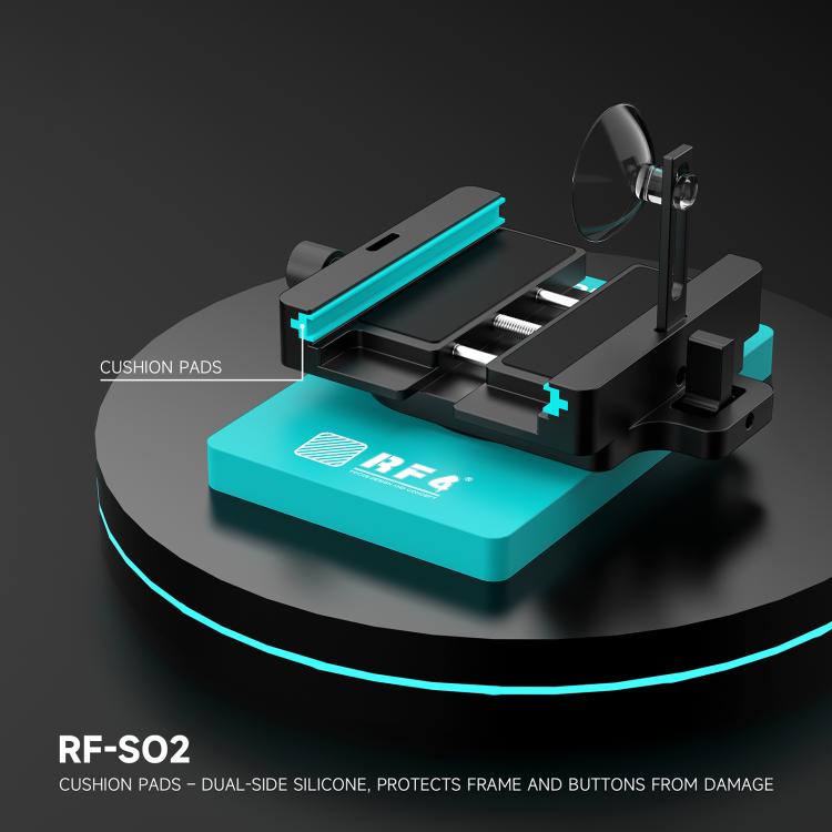RF4 RF-SO2 Universal Mobile Phone LCD Screen Remover Tool with Dual-Sided Suction Cups & Adjustable Clamping