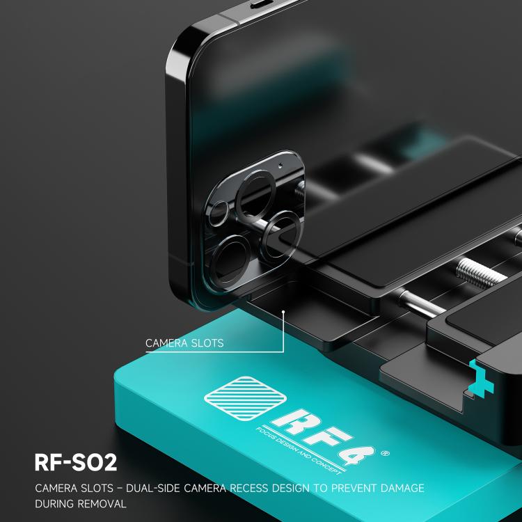 RF4 RF-SO2 Universal Mobile Phone LCD Screen Remover Tool with Dual-Sided Suction Cups & Adjustable Clamping
