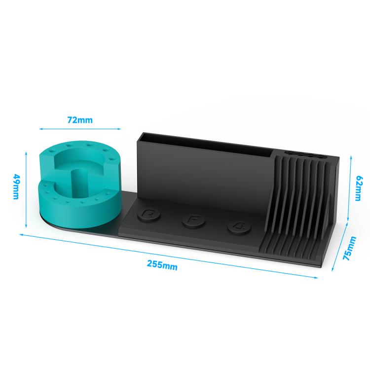 RF4 RF-ST15 360-Degree Rotating Tweezers & Screwdriver Storage Rack with Stencil Holder