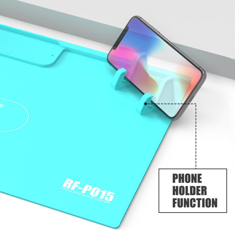 RF4 RF-PO15 High-Temperature Resistant Silicone Pad with Storage Stand - Flame-Retardant & Non-Slip Design