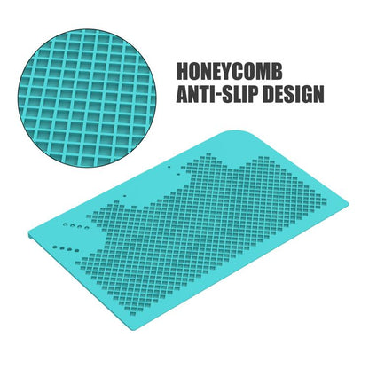RF4 RF-PO15 High-Temperature Resistant Silicone Pad with Storage Stand - Flame-Retardant & Non-Slip Design
