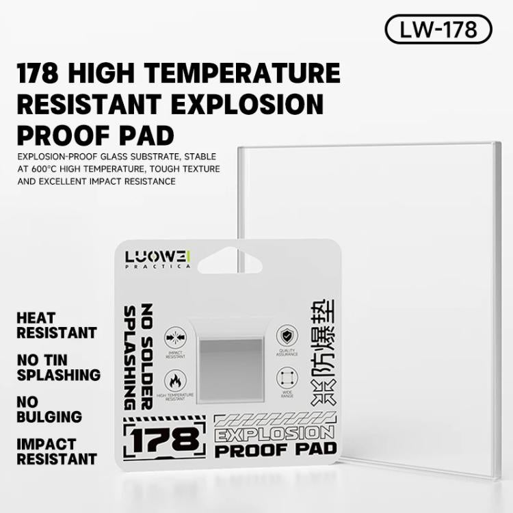 LUOWEI LW-178 High-Temperature Explosion-Proof Pad for Soldering & Electronics Repair (600°C)