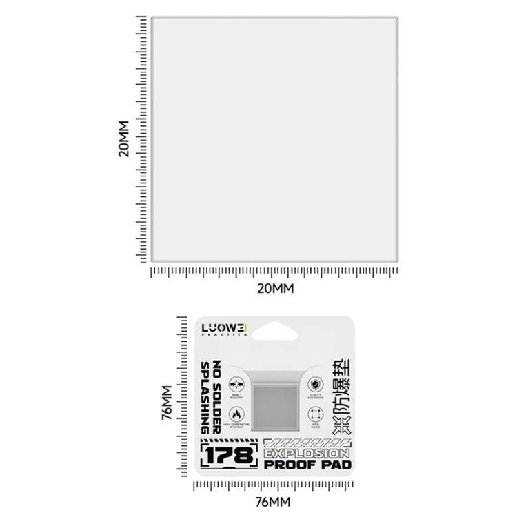 LUOWEI LW-178 High-Temperature Explosion-Proof Pad for Soldering & Electronics Repair (600°C)
