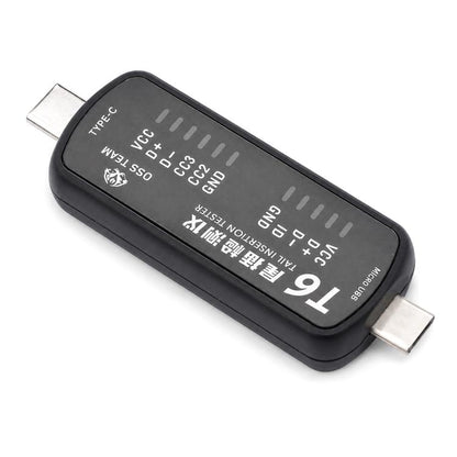 OSS T6 Smart Charging Port Tester with Blue Indicator Light, Type-C/Micro Compatibility