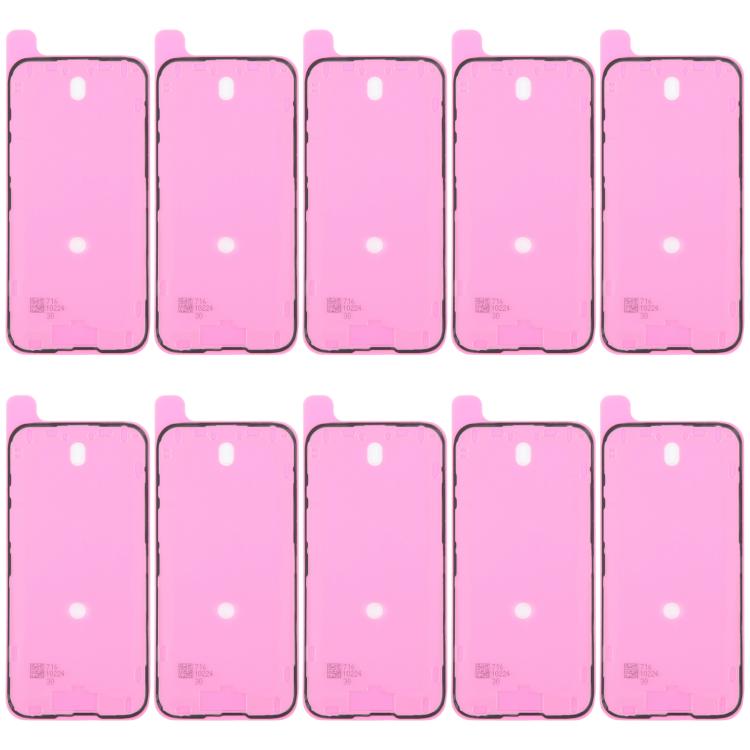 iPhone 16 Plus 10pcs OEM Waterproof LCD Frame Bezel Adhesive Gasket, Airtight Test Compatible