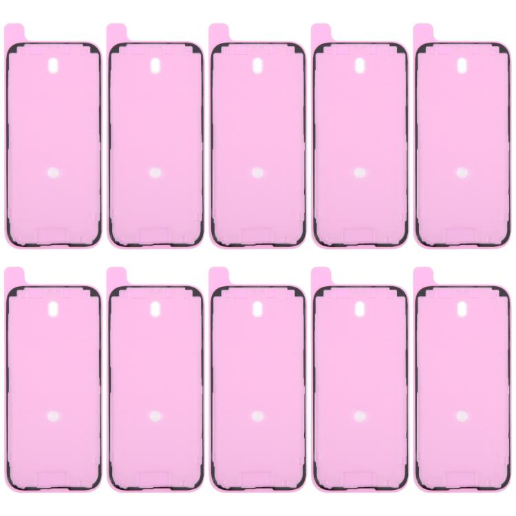 iPhone 16 Pro 10pcs OEM LCD Frame Bezel Waterproof Adhesive Gasket, Airtight Seal for Screen Replacement