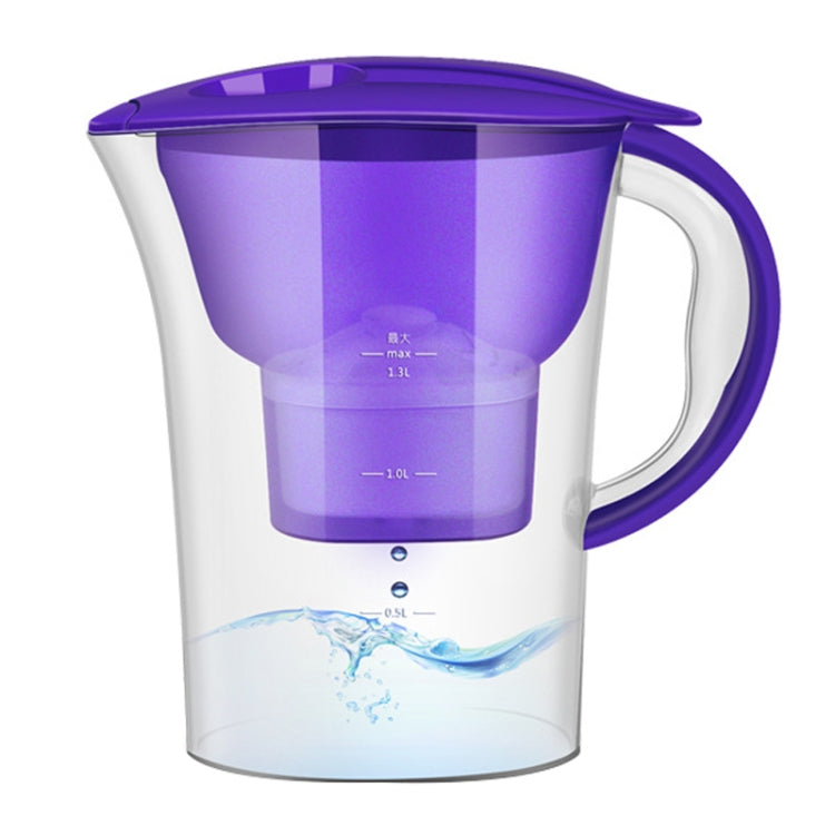 1.3L BPA-Free Water Filter Jug with Activated Carbon & Ion Exchange Resin