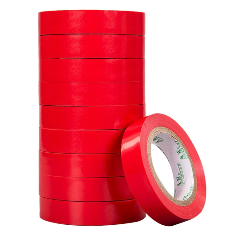 Premium 10-Pack PVC Electrical Insulation Tape - 16mm Wide, Waterproof & Flame Retardant