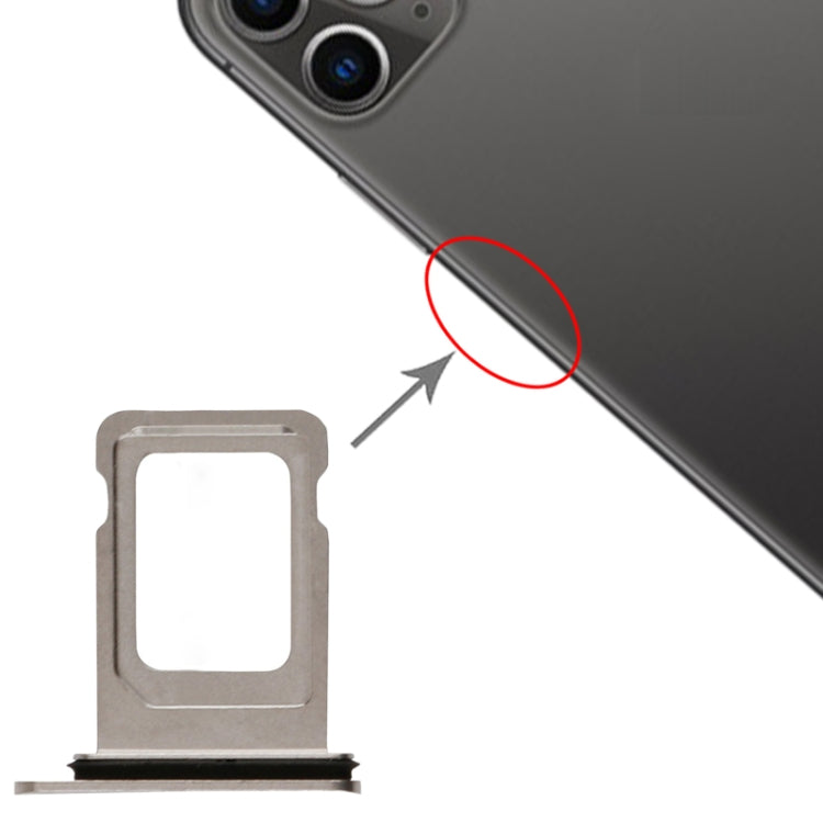 iPhone 11 Pro / 11 Pro Max SIM Card Tray Replacement (Silver) - Compatible & Quality Checked