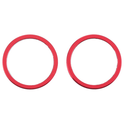 2 PCS Metal Camera Lens Protector Hoop Rings for iPhone 12 - Red Replacement Parts