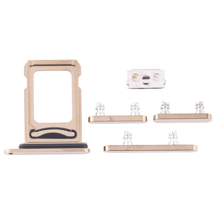 iPhone 12 Pro SIM Card Tray, Side Keys & Replacement Parts Set (Gold) - Compatible & Quality Checked