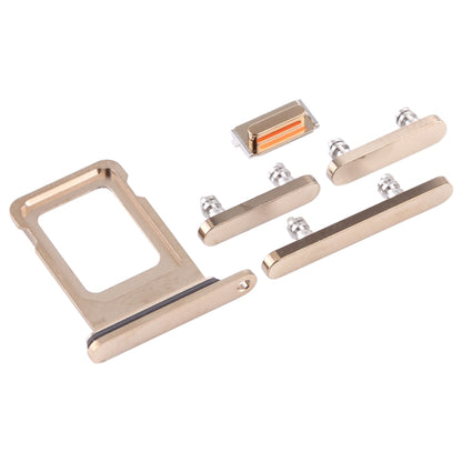 iPhone 12 Pro SIM Card Tray, Side Keys & Replacement Parts Set (Gold) - Compatible & Quality Checked