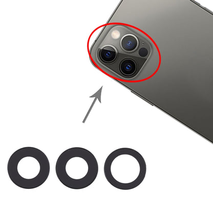 iPhone 12 Pro Camera Lens Cover Replacement (Black) - Perfect Fit, Professional Installation Recommended