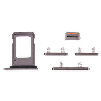 iPhone 13 Pro SIM Card Tray, Volume Control Key, Power Button & Mute Switch (Graphite) - Replacement Parts