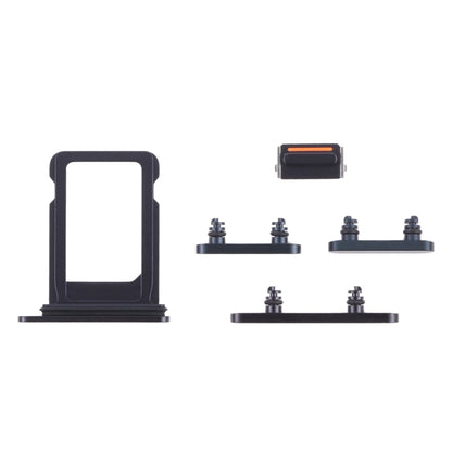 iPhone 13 Mini SIM Card Tray & Side Buttons Set (Midnight) - Volume Control, Power & Mute Switch