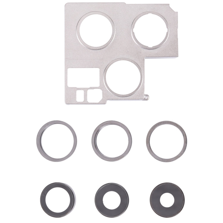 iPhone 13 Pro Camera Lens Cover with Retaining Bracket Replacement (Graphite) - Professional Installation Recommended