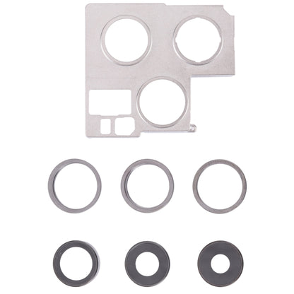 iPhone 13 Pro Camera Lens Cover with Retaining Bracket Replacement (Graphite) - Professional Installation Recommended