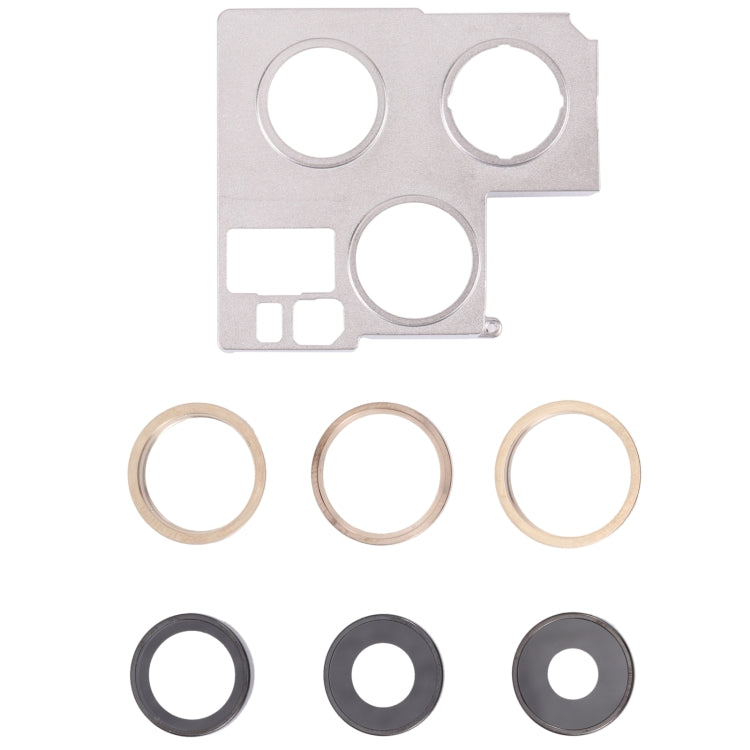 iPhone 13 Pro Camera Lens Cover with Retaining Bracket Replacement (Gold) - Compatible & Quality Assured
