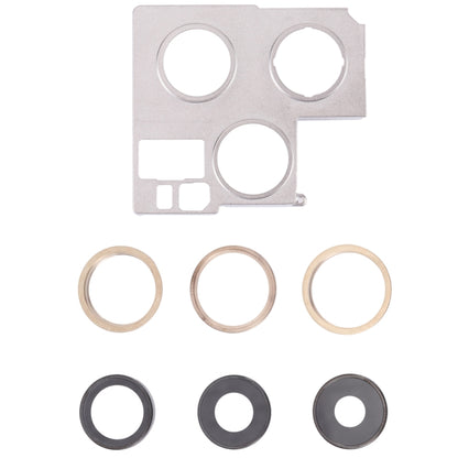 iPhone 13 Pro Camera Lens Cover with Retaining Bracket Replacement (Gold) - Compatible & Quality Assured