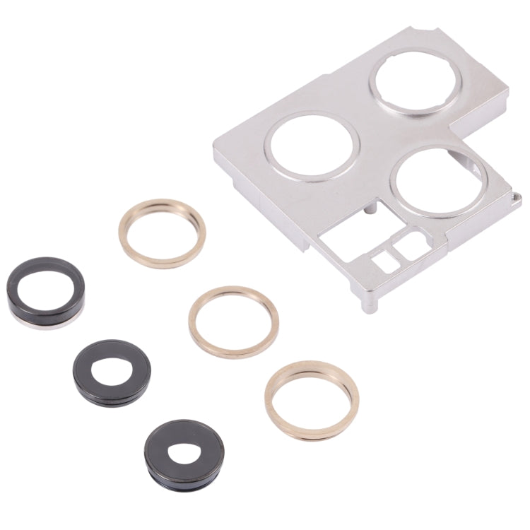 iPhone 13 Pro Camera Lens Cover with Retaining Bracket Replacement (Gold) - Compatible & Quality Assured