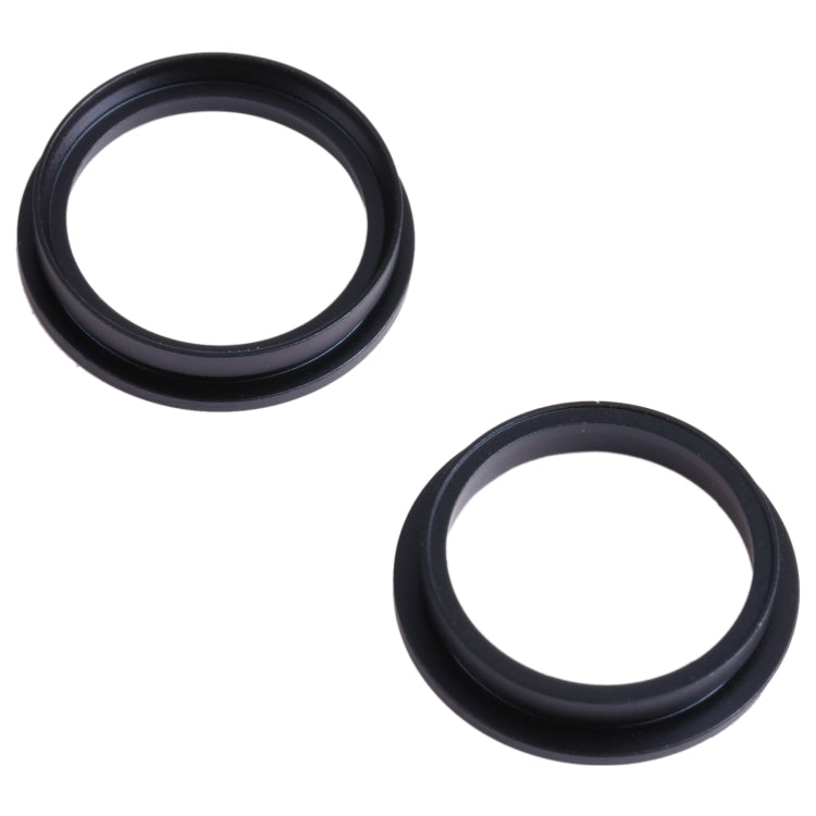 2 PCS Metal Rear Camera Lens Protector Hoop Rings for iPhone 13 Mini (Black) - Replacement Parts