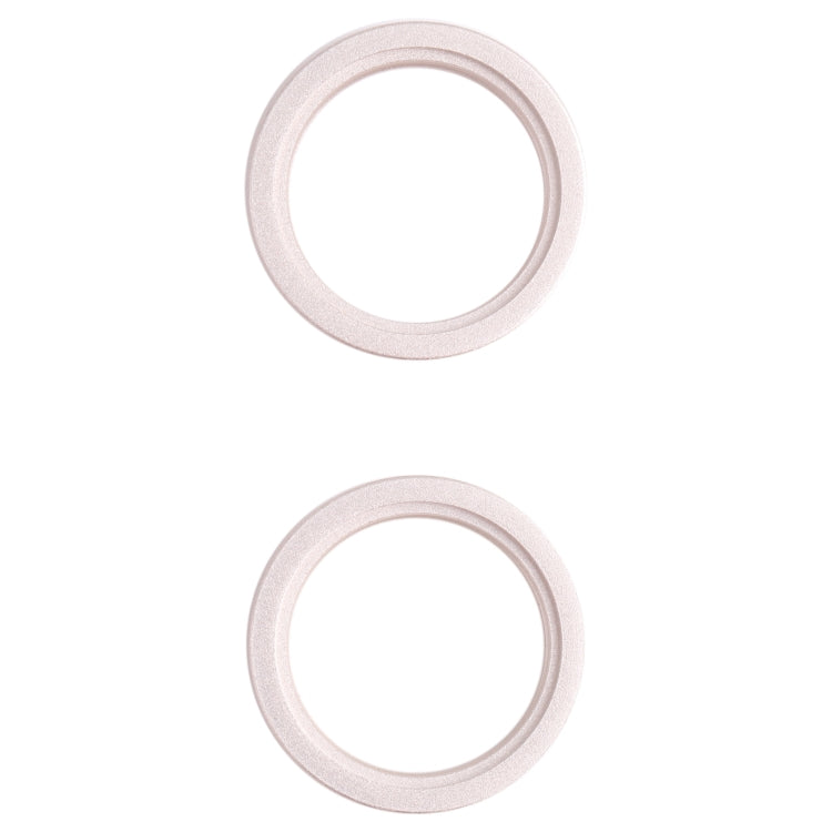 2 PCS Metal Rear Camera Lens Protector Hoop Rings for iPhone 13 Mini (White) - Replacement Parts