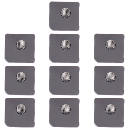 10-Pack Black Microphone Dustproof Mesh Replacement for iPhone 12 Mini - Quality Checked and Fully Compatible
