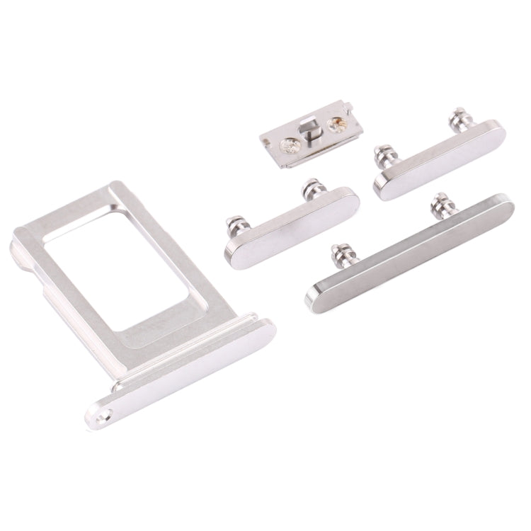 iPhone 12 Pro Max SIM Card Tray & Side Keys Replacement (White) - Fully Compatible, Professional Installation Recommended