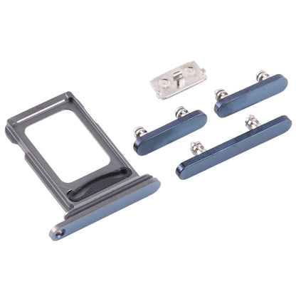 iPhone 12 Pro Max SIM Card Tray & Side Keys Replacement Set (Blue) - Compatible & Tested