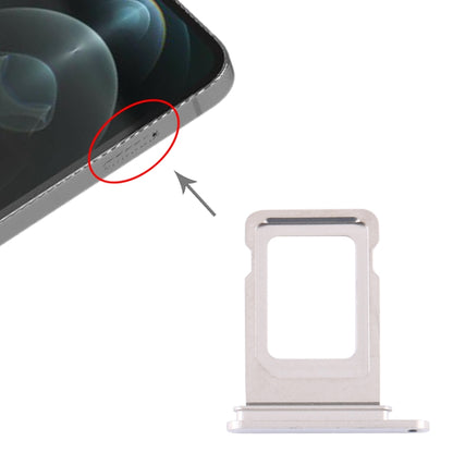 iPhone 12 Pro Max SIM Card Tray Replacement (Silver) - Perfect Fit, Quality Checked, Professional Installation Recommended