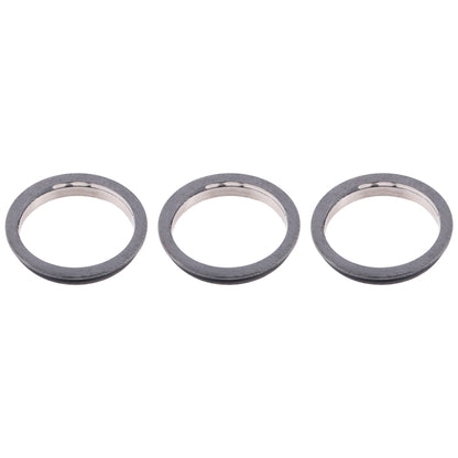 3-Piece Metal Protector Hoop Ring Set for iPhone 12 Pro Max Rear Camera Lens (Graphite) - Replacement & Installation Recommended