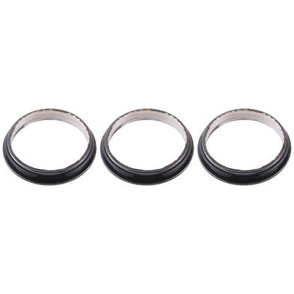 3-Piece Metal Protector Hoop Ring Set for iPhone 12 Pro Max Rear Camera Lens (Graphite) - Replacement & Installation Recommended